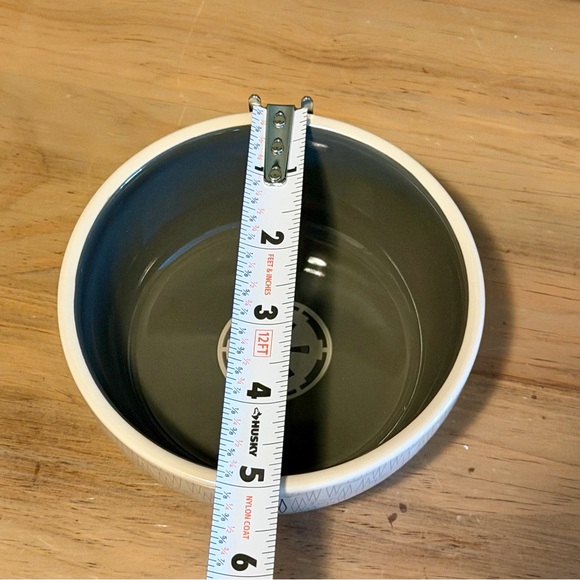 Star Wars Imperial Pet Bowl Dish Chewy Ceramic Dog Cat TIE Fighter Gray - Picture 6 of 7